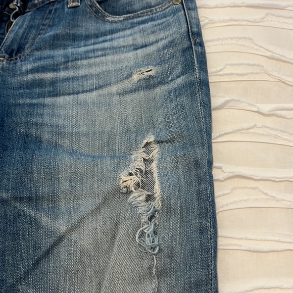 WOMENS AG jeans the stilt crop cigarette crop ripped jeans in 26 - Picture 4 of 8